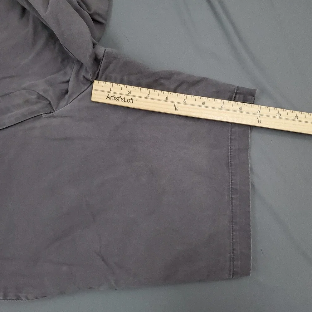 Banana Republic‎ Mens 34 Charcoal Gray Cotton Chino Shorts Casual Solid